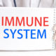 Photo of a card that says "immune system" letting people know that they can boost their immune system with chiropractic care.